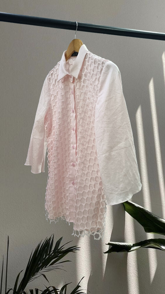 Cutwork detail shirt